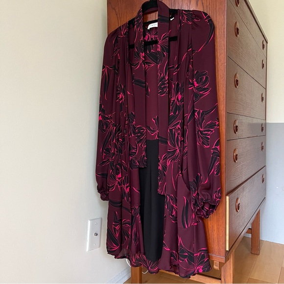 A.L.C. Embrey Dress in Bordeaux - Picture 6 of 9